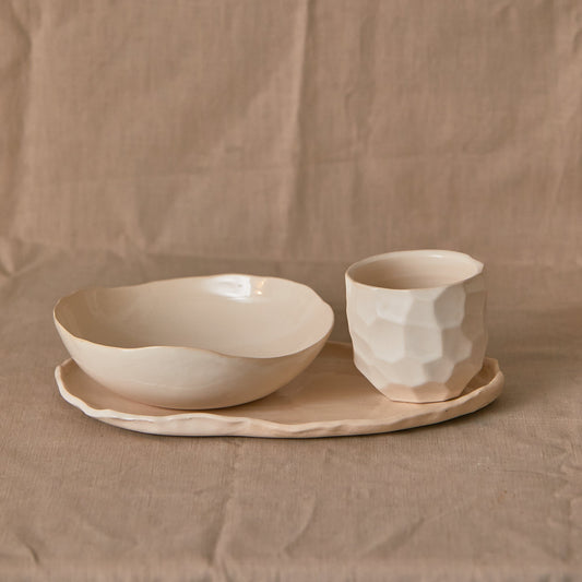 Set de desayuno de cerámica artesanal - Taller CerámicArte Chamberí, Madrid